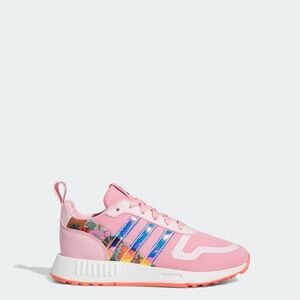 Adidas Women's Multix Pink Sneakers with Iridescent Stripes and Floral Design